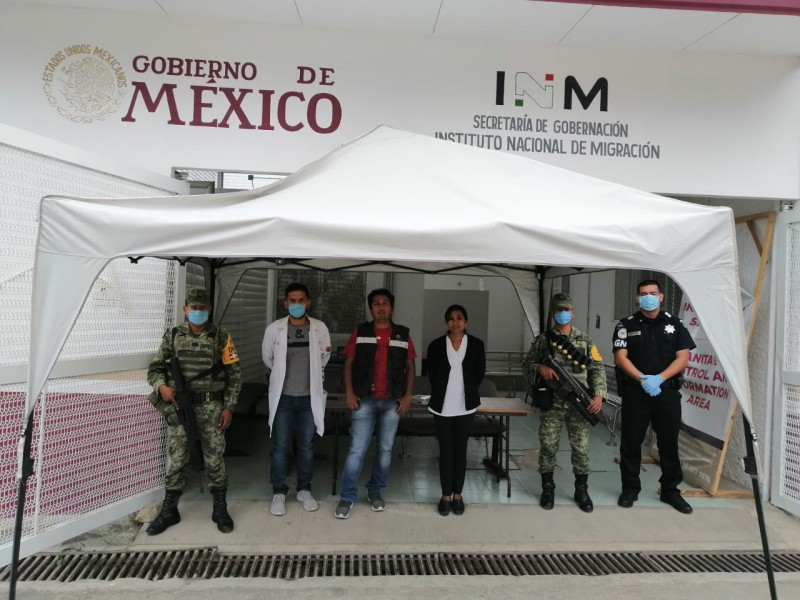Autoridades atienden a población migrante internada en Chiapas