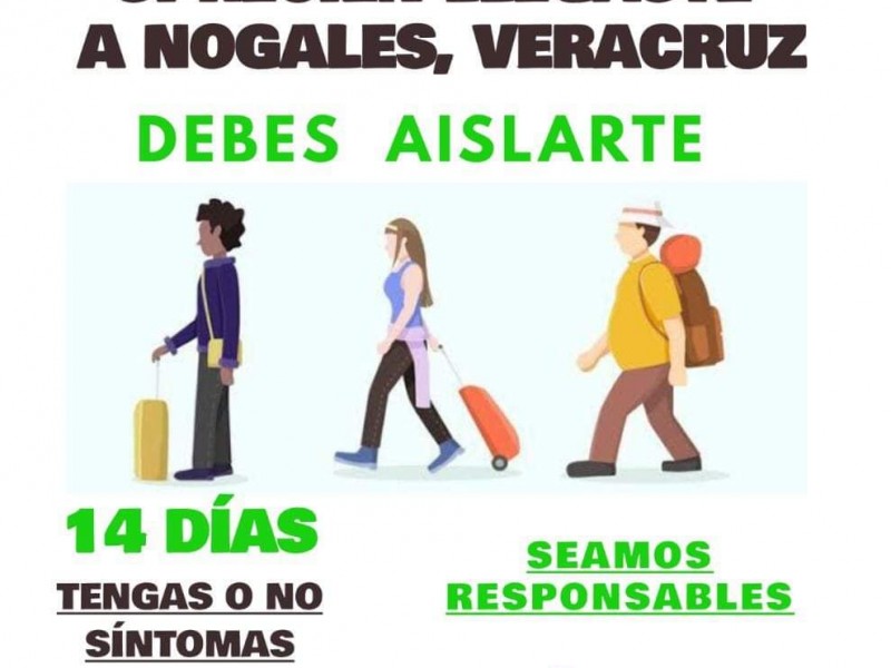 Autoridades de Nogales exhortan a visitantes aislarse durante 14 días