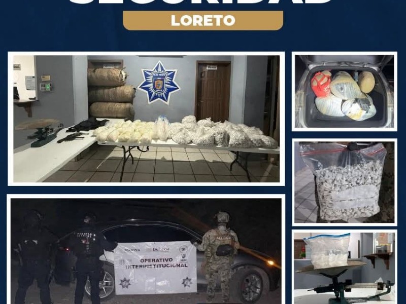 Autoridades decomisan narcóticos y armas durante operativo en Loreto