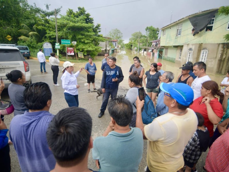 Autoridades estatales y federales coordinan atención a emergencia por inundaciones
