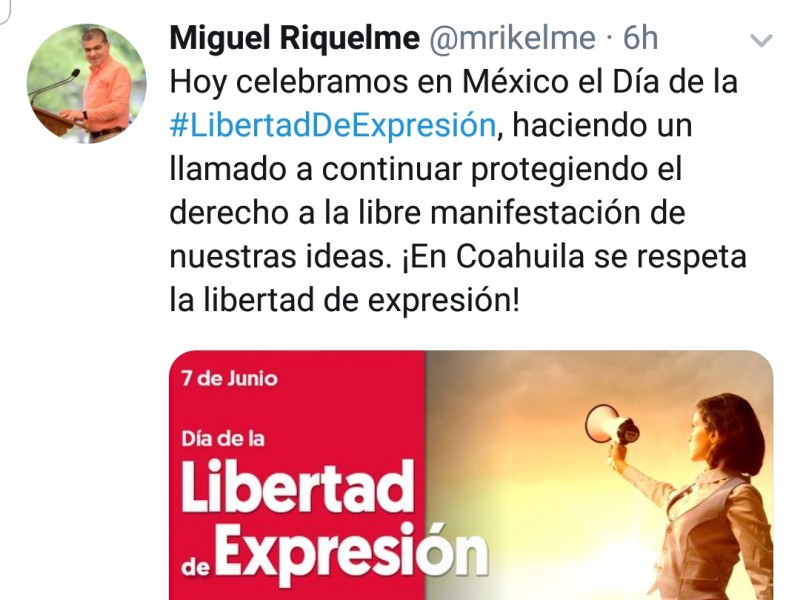 Autoridades festejan libertad de expresión