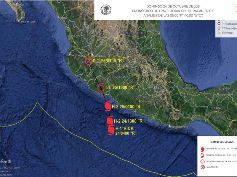 Autoridades implementan plan de acción frente a Huracán Rick