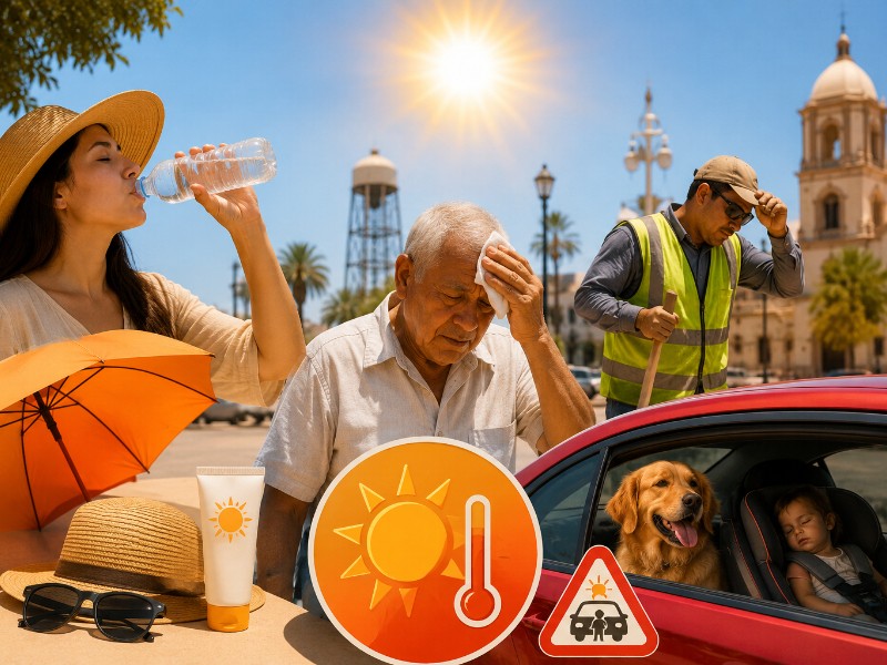 Autoridades llaman a prevenir afectaciones por calor extremo