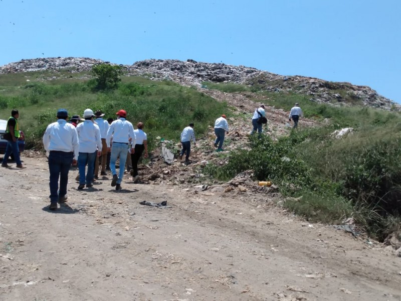 Autoridades realizan recorrido en basurero de Veracruz