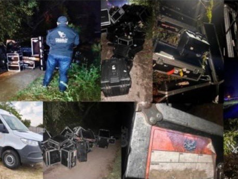 Autoridades recuperan instrumentos de Ángeles Azules