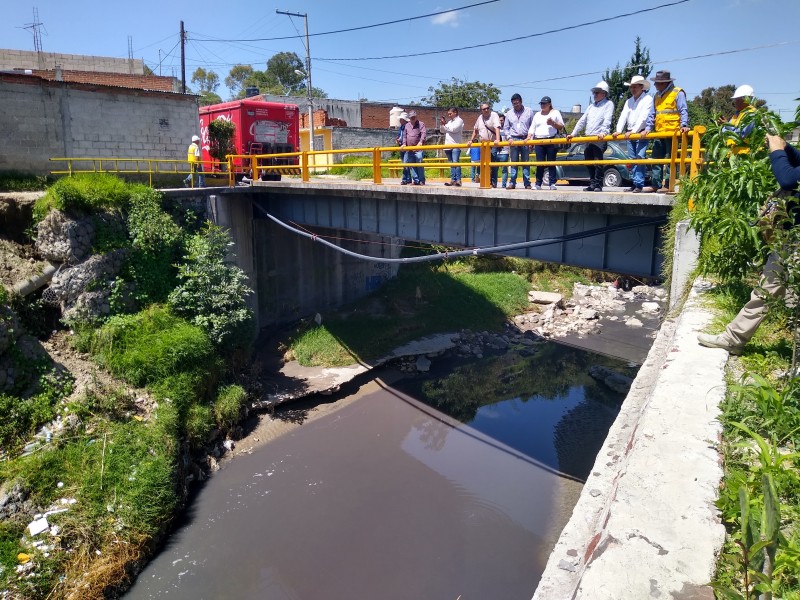 Autoridades revisan areas críticas del río Alseseca