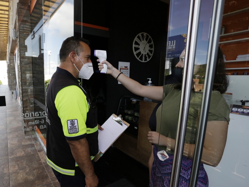 Autoridades supervisan medidas sanitarias en la zona metropolitana de Querétaro