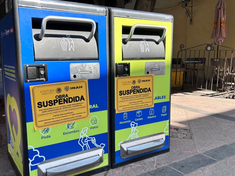 Autorizan nuevo rotulado de papeleras en Centro Histórico