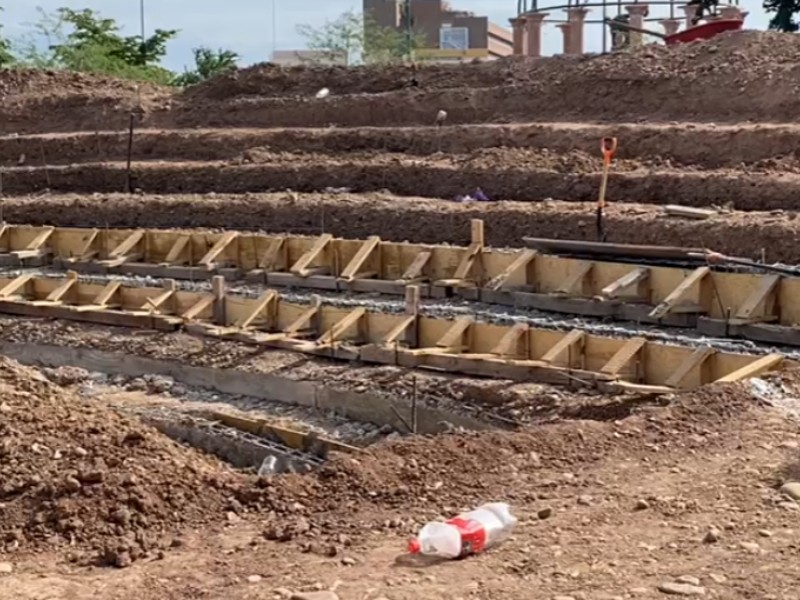 Avanza 38% la construcción del nuevo auditorio en la Laguna del Náinari