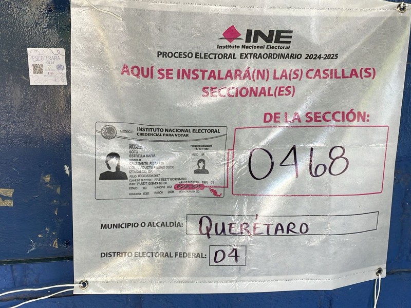 Avanza al 87.7% la instalación de casillas en Querétaro