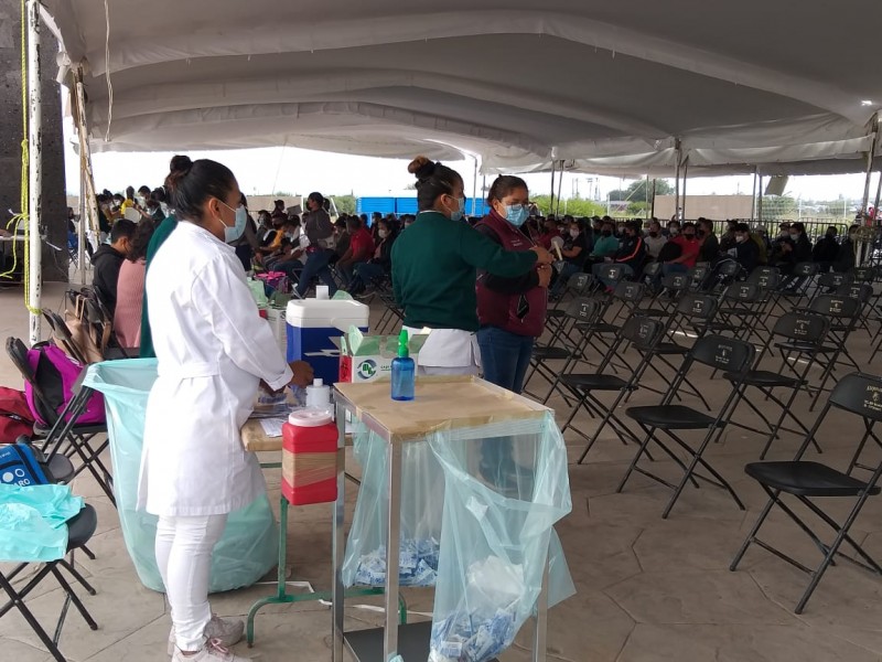 Avanza campaña de vacunación en Pedro Escobedo