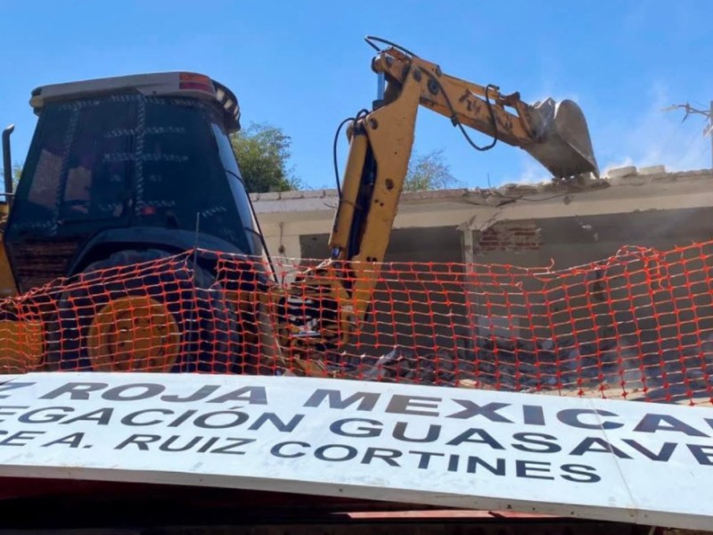 Avanza construcción de Cruz Roja en la sindicatura de Ruiz Cortines