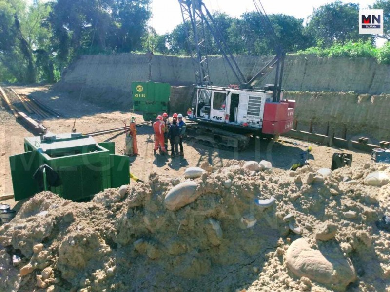 Avanza construcción de cuarto pozo de captación en el Xúchitl