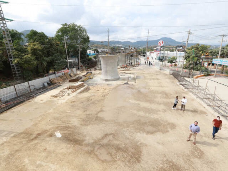 Avanza construcción de paso a desnivel en calzada Andrés Serra