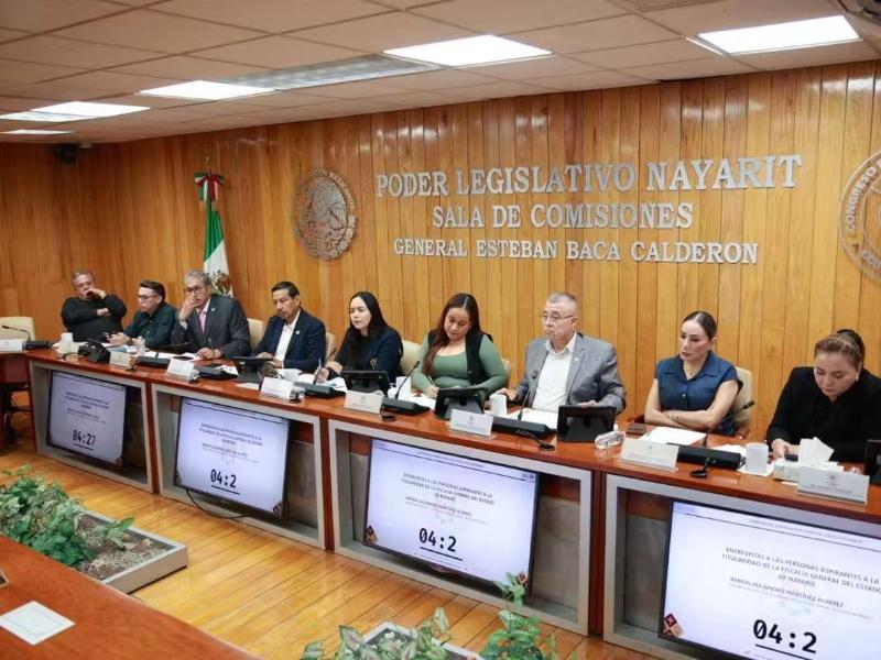 Avanza elección de nuevo fiscal de Nayarit: entrevistan a 13 aspirantes