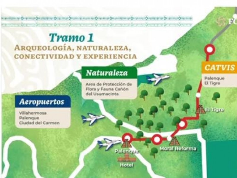 Avanza más de 60 por ciento construcción de Tren Maya