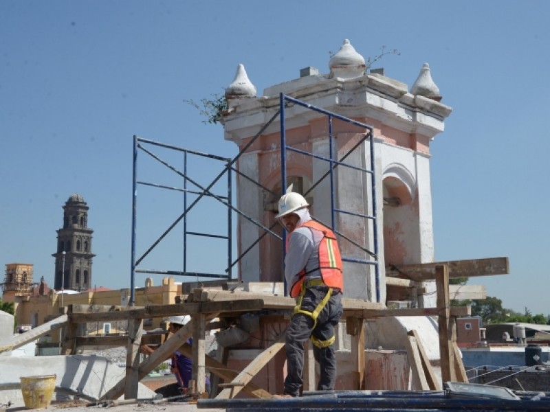 Avanza reconstrucción de inmuebles históricos en Puebla