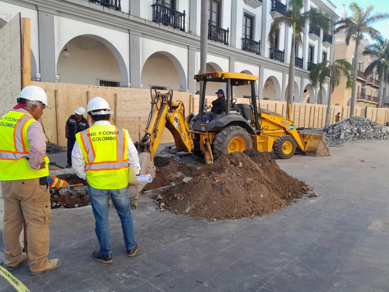 Avanzan trabajos de remodelación del Centro Histórico Veracruz
