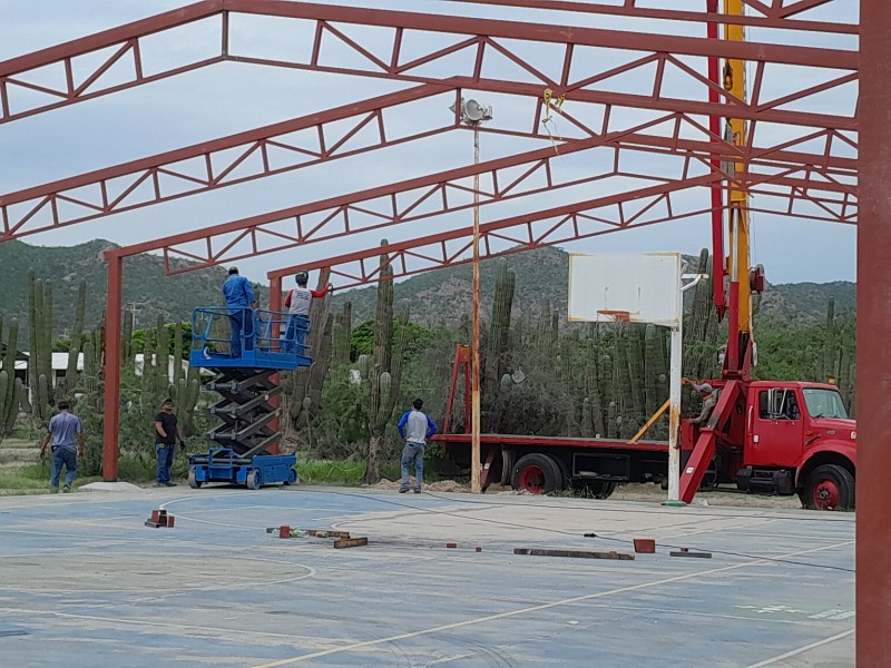 Continúan remodelaciones en Telesecundaria No. 281 de Empalme