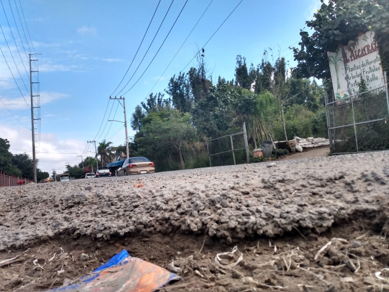 Avenida Patria Oriente plagada de baches denuncian automovilistas