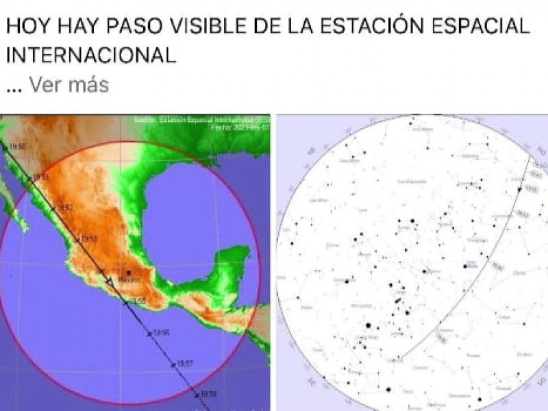 Ayer pasó la estación espacial internacional, ¿la observó?