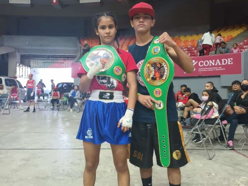 Aylin y Rubén son campeones de box