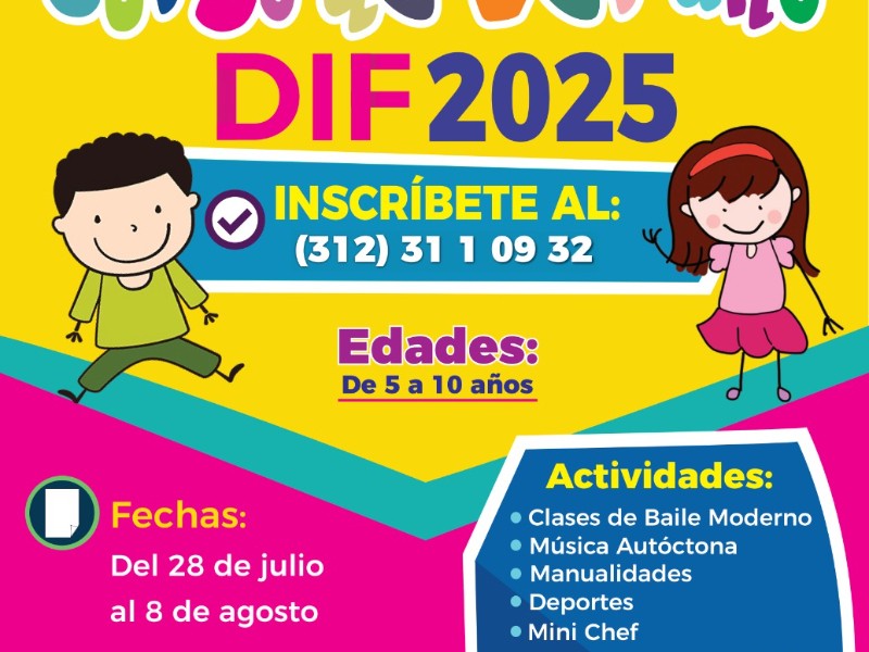 Ayuntamiento de Villa de Álvarez anuncia cursos de verano