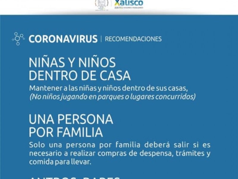 Ayuntamiento de Xalisco pide seguir recomendaciones de la SSN