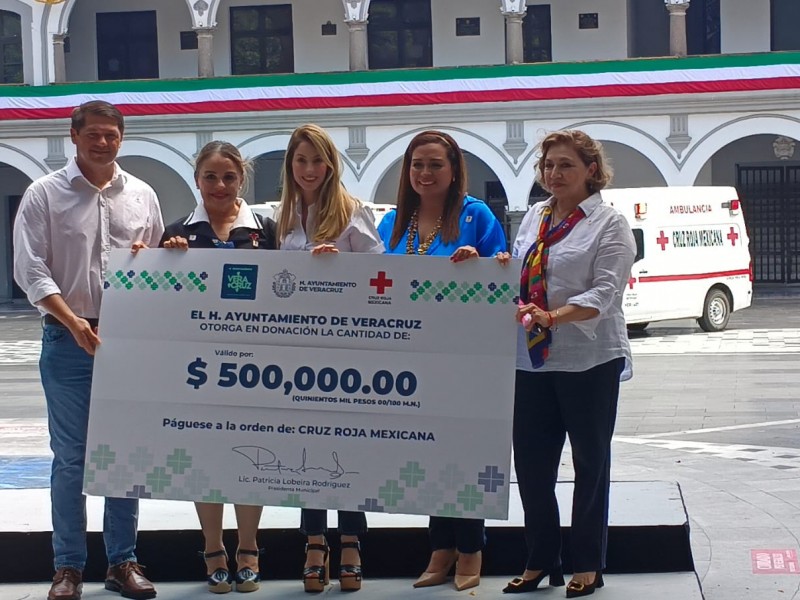 Ayuntamiento dona 500 mil pesos a la Cruz Roja