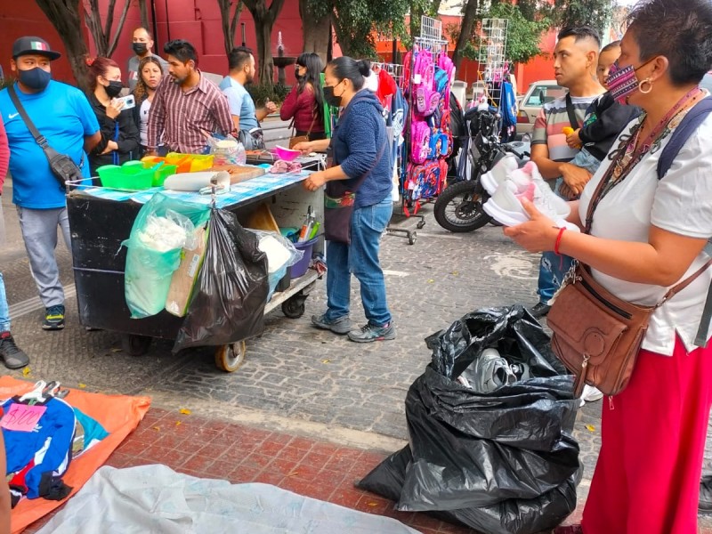 Ayuntamiento no negociará con ambulantes del Centro Histórico