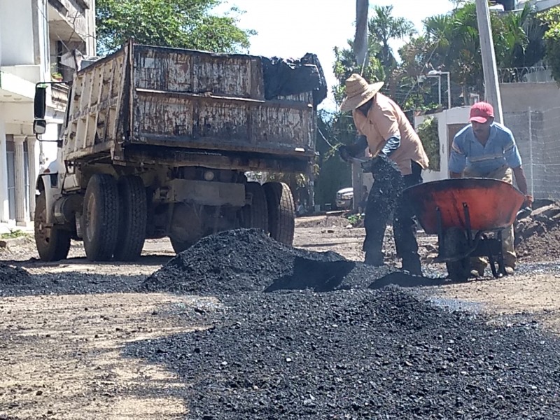 Bacheo en pausa por falta de presupuesto