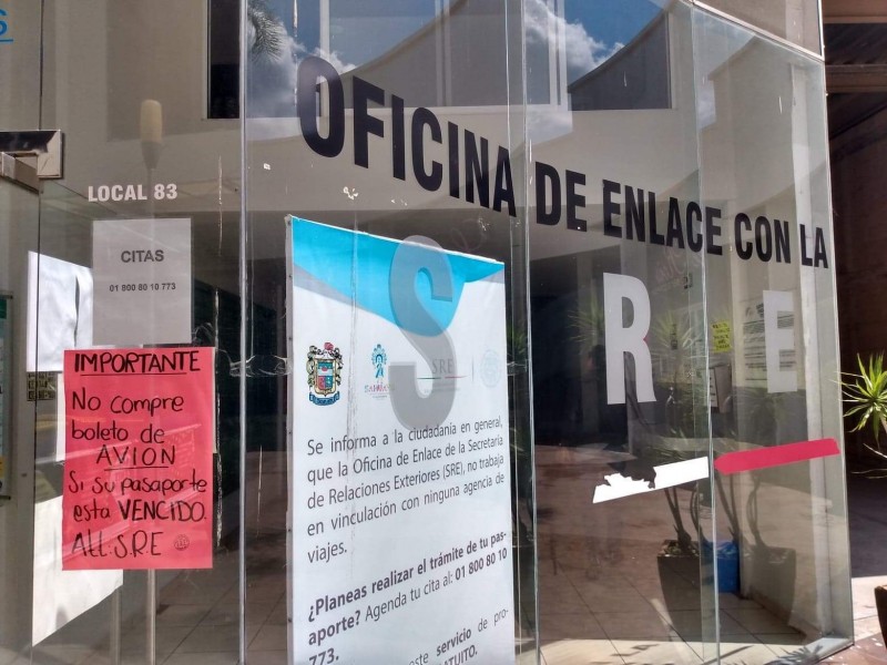 Baja cantidad de trámites de pasaportes durante Octubre