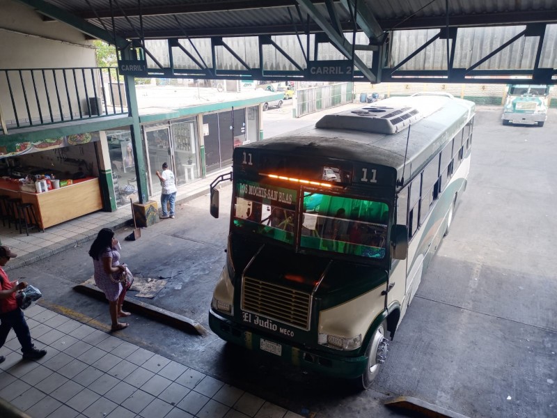 Baja demanda en transporte foráneo por temporada vacacional