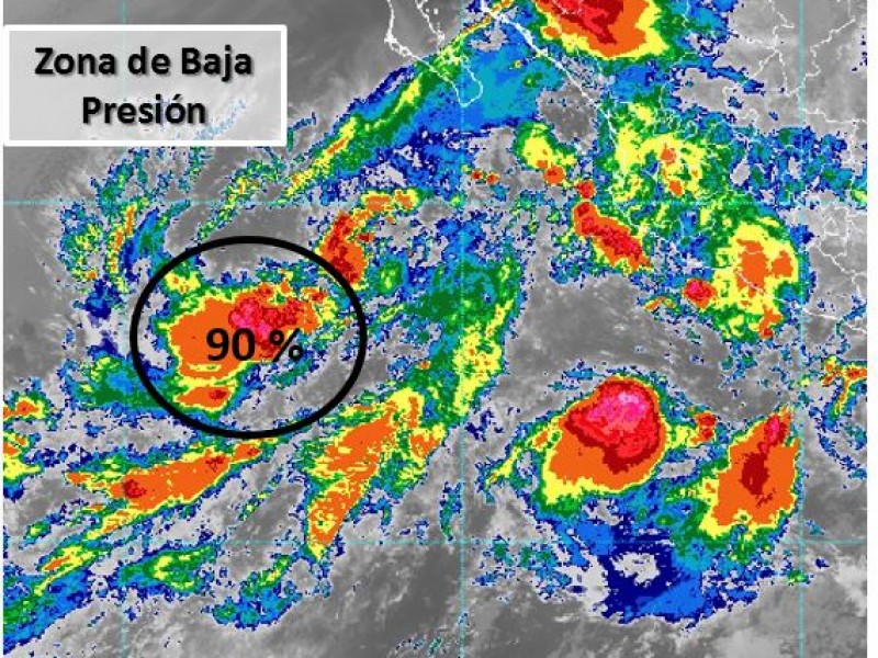 Baja presión ocasiona lluvias