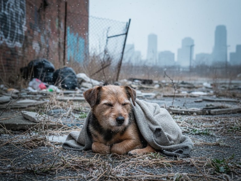 Bajas temperaturas impactan a perritos en calle, piden hacer conciencia