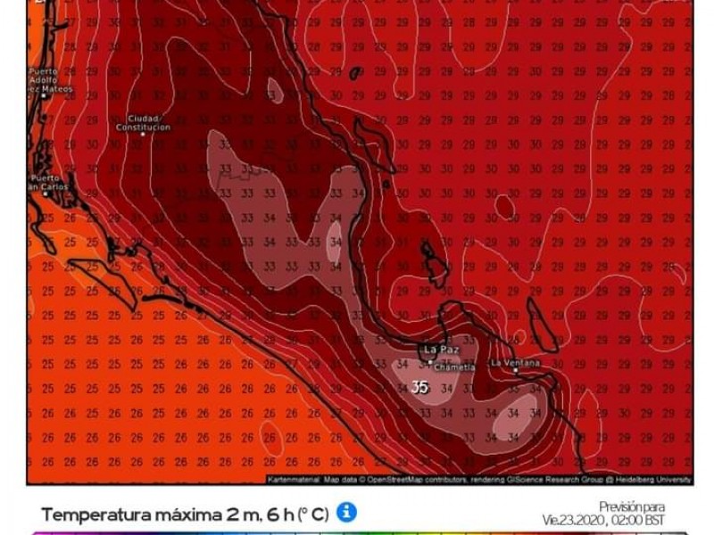 Bajas temperaturas y fuertes vientos pronostican para BCS