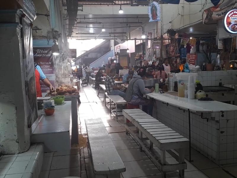 Bajas ventas en mercado de la comida en Sahuayo