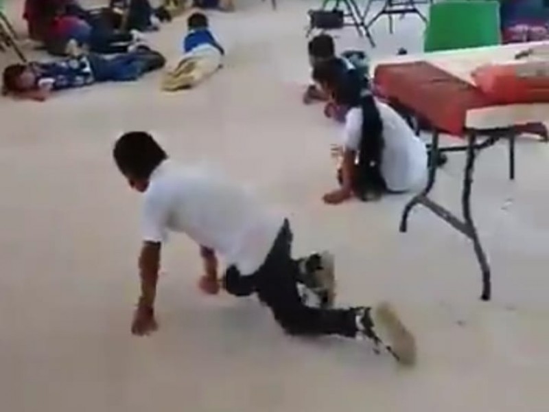 Balacera en Cintalapa, niños llorando y tirados al piso