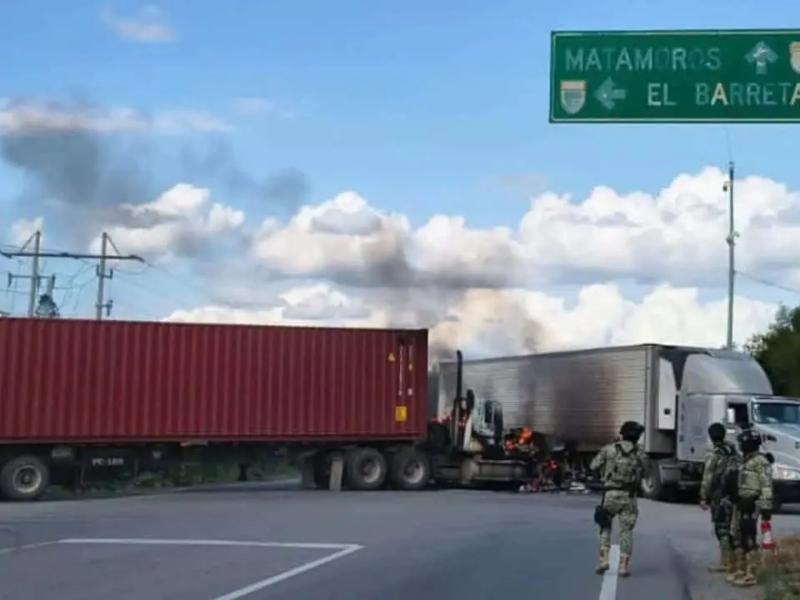 Balaceras y narcobloqueos en Matamoros, Tamaulipas dejan 6 muertos