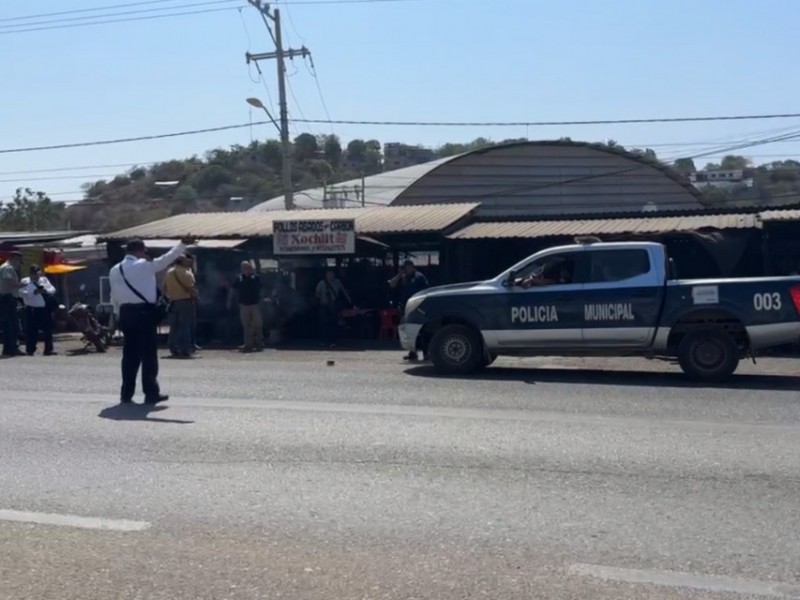 Balean a masculino en barrio Vixhana de Tehuantepec