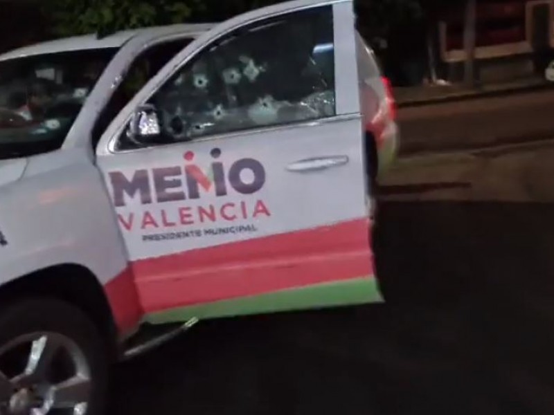 Balean camioneta de Memo Valencia; hay lesionados