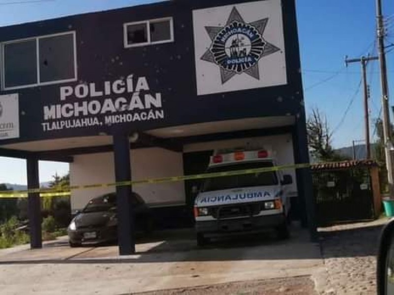 Balean instalaciones de la SSP en Tlalpujahua