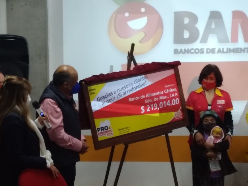 Banco de Alimentos recibe donativo por programa de redondeo