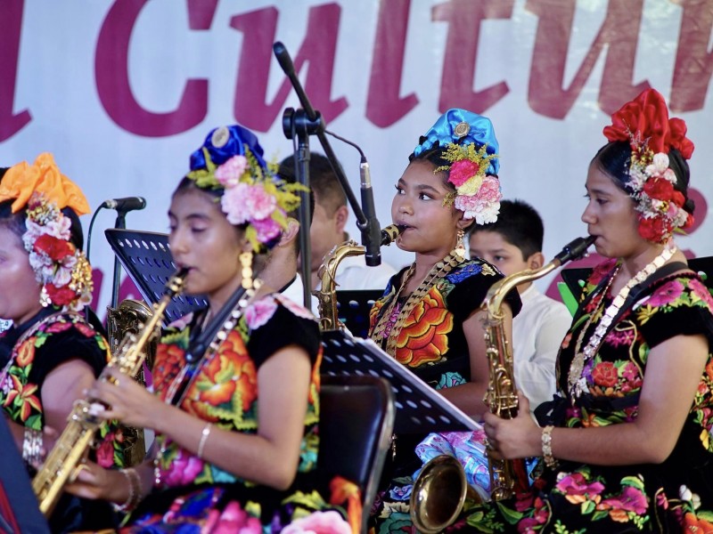 Bandas filarmónicas participan en festival cultural de las infancias