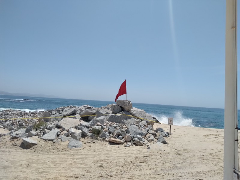 Banderas rojas en playas por mar de fondo