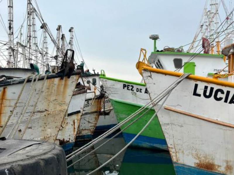 Barcos pesqueros regresan a puerto ante el Huracán Priscila en Mazatlán