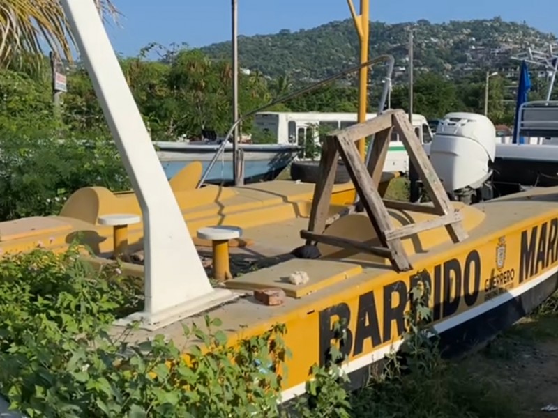 Barredoras marinas de promotora de playas se están echando a perder