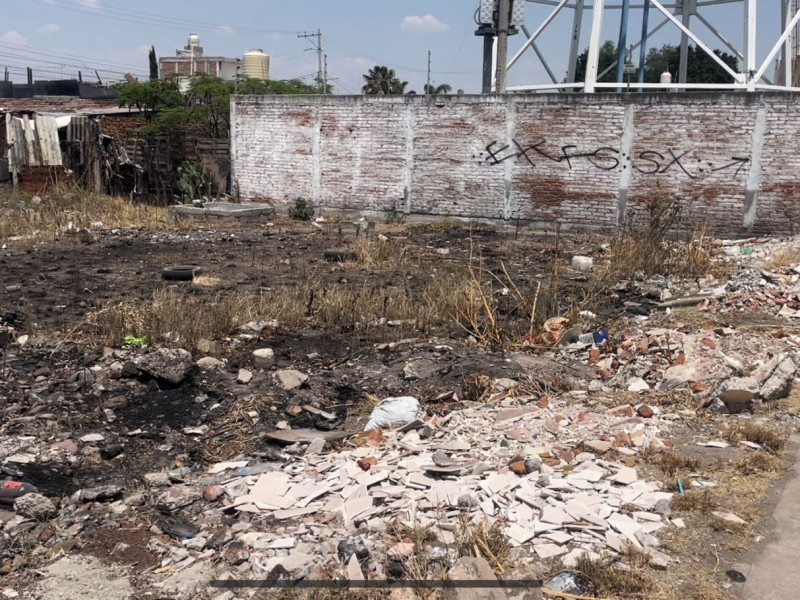 Basura en baldíos, un dolor de cabeza constante