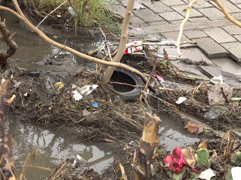 Basura en las calles provoca inundaciones en temporada de lluvia