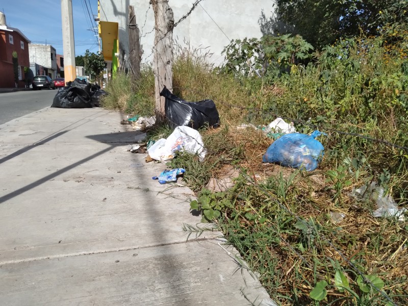 Basura en las calles, riesgo ante lluvias